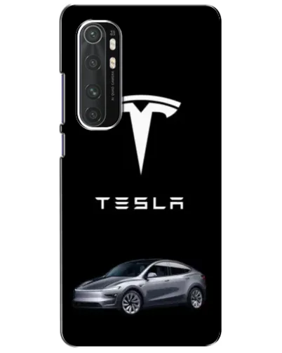Чехол для Xiaomi Mi Note 10 Lite с картинкой «Tesla Model Y»