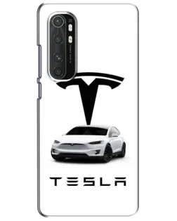 Чехол для Xiaomi Mi Note 10 Lite с картинкой «Tesla White Style»