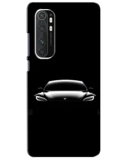 Чехол для Xiaomi Mi Note 10 Lite с картинкой «Фары Tesla Night»