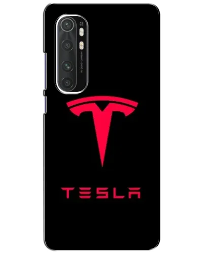 Чехол для Xiaomi Mi Note 10 Lite с картинкой «Tesla Red Logo»