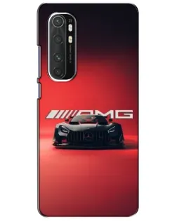 Чехол для Xiaomi Mi Note 10 Lite с картинкой «Mercedes AMG — красная линия»