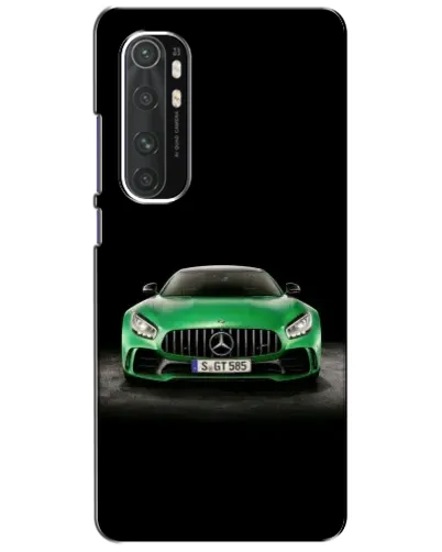 Чехол для Xiaomi Mi Note 10 Lite с картинкой «Mercedes — неоновый лого»