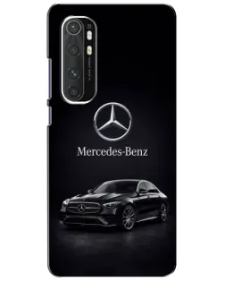 Чехол для Xiaomi Mi Note 10 Lite с картинкой «Mercedes — решетка радиатора»