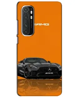 Чехол для Xiaomi Mi Note 10 Lite с картинкой «Оранжевый Mercedes AMG»
