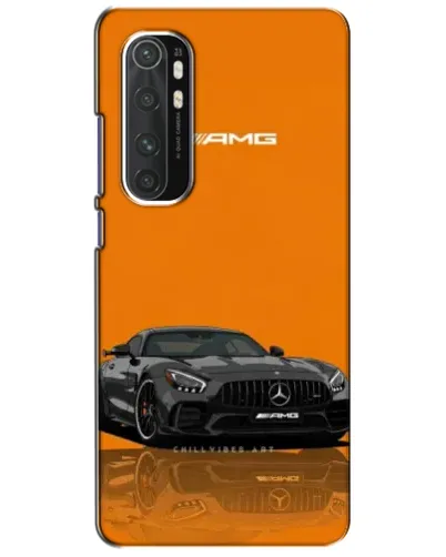 Чехол для Xiaomi Mi Note 10 Lite с картинкой «Оранжевый Mercedes AMG»