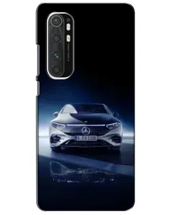 Чехол для Xiaomi Mi Note 10 Lite с картинкой «Ночной Mercedes EQ»