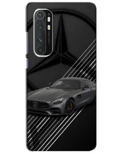 Чехол для Xiaomi Mi Note 10 Lite с картинкой «Mercedes AMG — графика»