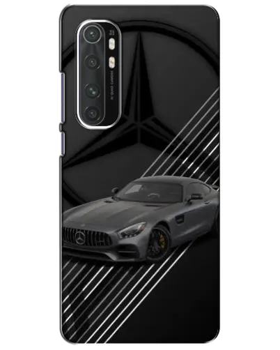 Чехол для Xiaomi Mi Note 10 Lite с картинкой «Mercedes AMG — графика»