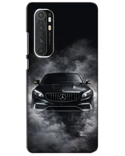 Чехол для Xiaomi Mi Note 10 Lite с картинкой «Mercedes в дыму»
