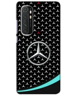 Чехол для Xiaomi Mi Note 10 Lite с картинкой «Mercedes — бирюзовый акцент»