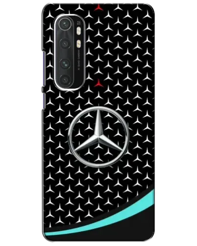Чехол для Xiaomi Mi Note 10 Lite с картинкой «Mercedes — бирюзовый акцент»