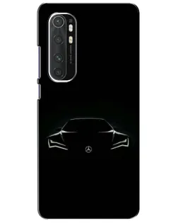 Чохол для Xiaomi Mi Note 10 Lite з картинкою «Mercedes — силует авто»
