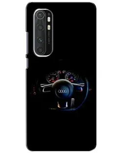 Чехол для Xiaomi Mi Note 10 Lite с картинкой «Салон Audi — руль»