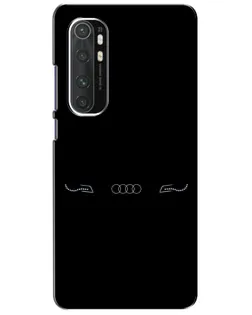 Чехол для Xiaomi Mi Note 10 Lite с картинкой «Audi — световой подпись»