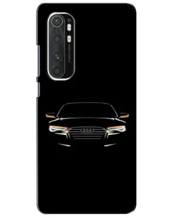 Чехол для Xiaomi Mi Note 10 Lite с картинкой «Audi — ночной контур»