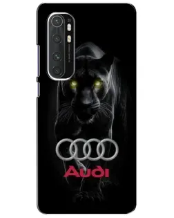 Чехол для Xiaomi Mi Note 10 Lite с картинкой «Пантера и Audi»