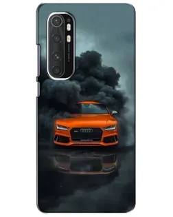 Чехол для Xiaomi Mi Note 10 Lite с картинкой «Audi в облаках дыма»
