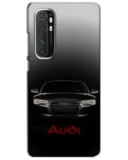 Чехол для Xiaomi Mi Note 10 Lite с картинкой «Audi — градиентный контур»