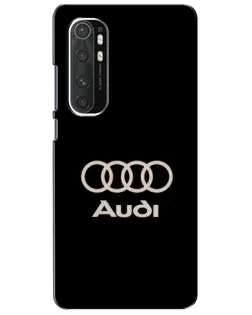 Чехол для Xiaomi Mi Note 10 Lite с картинкой «Audi — золотой логотип»