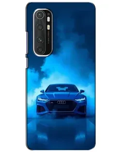 Чехол для Xiaomi Mi Note 10 Lite с картинкой «Audi — голубая энергия»