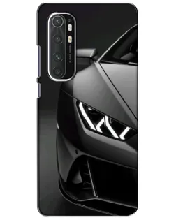 Чехол для Xiaomi Mi Note 10 Lite с картинкой «Lamborghini фары детализация»