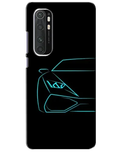 Чехол для Xiaomi Mi Note 10 Lite с картинкой «Голубой силуэт Lamborghini» Чехол для Xiaomi Mi Note 10 Lite с картинкой «Голубой силуэт Lamborghini»