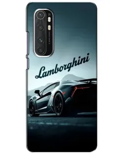 Чехол для Xiaomi Mi Note 10 Lite с картинкой «Классическая надпись Lamborghini»