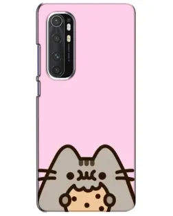 Чехол для Xiaomi Mi Note 10 Lite с картинкой «Pusheen и печенье»
