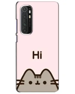 Чехол для Xiaomi Mi Note 10 Lite с картинкой «Пушин говорит Hi»