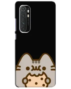 Чехол для Xiaomi Mi Note 10 Lite с картинкой «Пушин на черном»