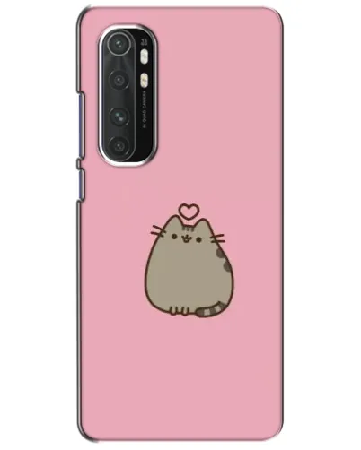 Чехол для Xiaomi Mi Note 10 Lite с картинкой «Pusheen сердце»