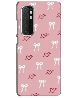 Чехол для Xiaomi Mi Note 10 Lite с картинкой «Сердца и банты»