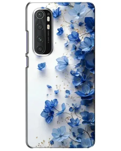 Чехол для Xiaomi Mi Note 10 Lite с картинкой «Голубой цветочный каскад»