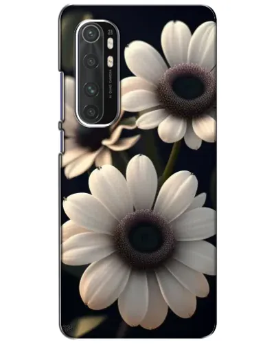 Чехол для Xiaomi Mi Note 10 Lite с картинкой «Белые маргаритки макро»