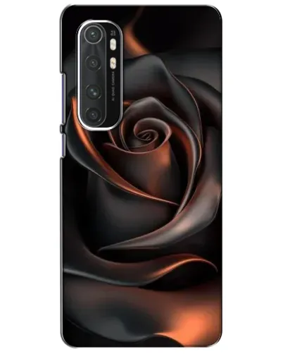 Чехол для Xiaomi Mi Note 10 Lite с картинкой «Шелковая черная роза»