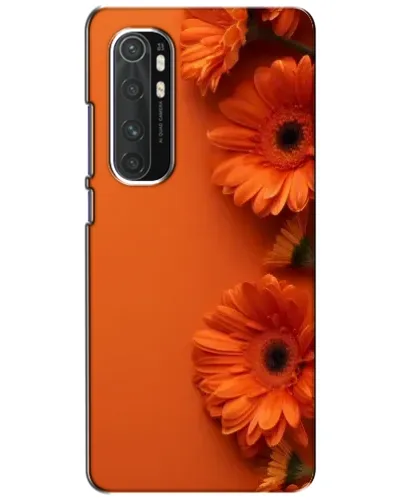 Чехол для Xiaomi Mi Note 10 Lite с картинкой «Оранжевые герберы»