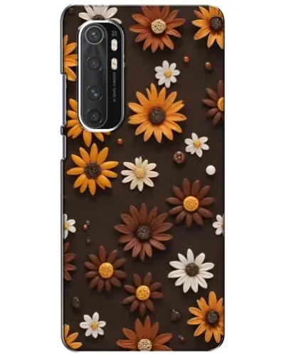 Чехол для Xiaomi Mi Note 10 Lite с картинкой «Узор из маленьких подсолнухов»