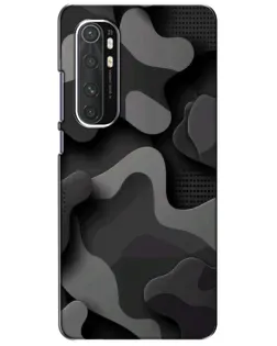 Чехол для Xiaomi Mi Note 10 Lite с картинкой «Темный абстрактный камуфляж»