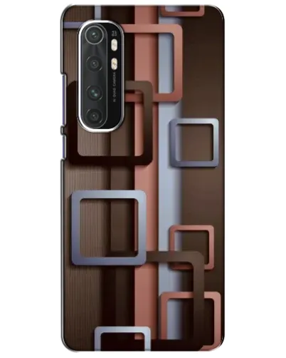 Чехол для Xiaomi Mi Note 10 Lite с картинкой «Коричневые объемные квадраты» Чехол для Xiaomi Mi Note 10 Lite с картинкой «Коричневые объемные квадраты»