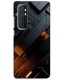 Чехол для Xiaomi Mi Note 10 Lite с картинкой «Черные геометрические блоки»