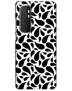 Чехол для Xiaomi Mi Note 10 Lite с картинкой «Контрастные черные капли»