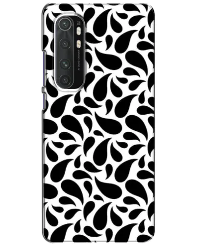 Чехол для Xiaomi Mi Note 10 Lite с картинкой «Контрастные черные капли» Чехол для Xiaomi Mi Note 10 Lite с картинкой «Контрастные черные капли»