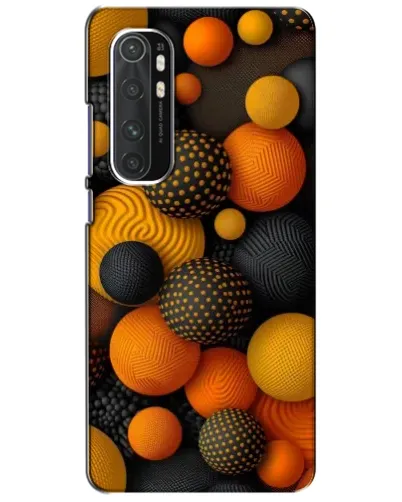 Чехол для Xiaomi Mi Note 10 Lite с картинкой «Объемные оранжевые сферы» Чехол для Xiaomi Mi Note 10 Lite с картинкой «Объемные оранжевые сферы»