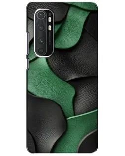 Чехол для Xiaomi Mi Note 10 Lite с картинкой «Зеленые кожаные волны»