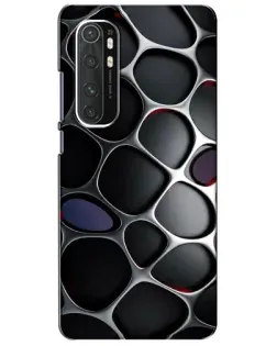Чехол для Xiaomi Mi Note 10 Lite с картинкой «Объемная темная решетка»