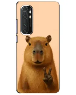 Чехол для Xiaomi Mi Note 10 Lite с картинкой «Капибара виктория»