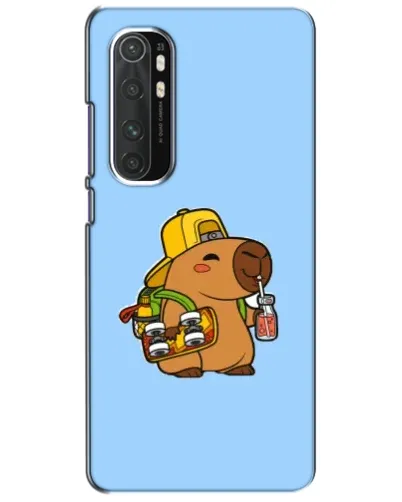 Чехол для Xiaomi Mi Note 10 Lite с картинкой «Капибара на скейте»