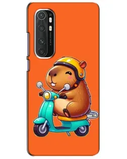 Чехол для Xiaomi Mi Note 10 Lite с картинкой «Капибара на скутере»