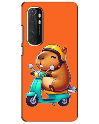 Чехол для Xiaomi Mi Note 10 Lite с картинкой «Капибара на скутере»