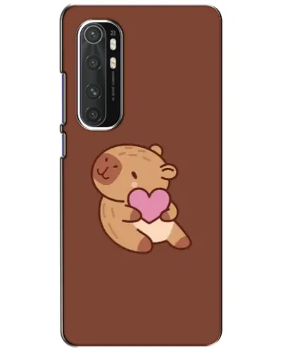 Чехол для Xiaomi Mi Note 10 Lite с картинкой «Капибара с сердцем»